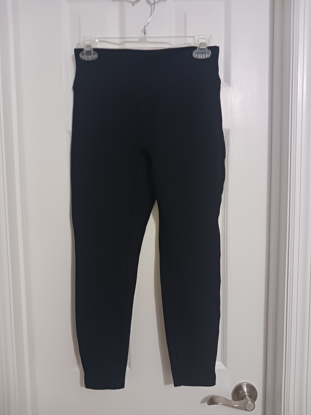 SPANX  Pointe Ankle Length Slit/ Split Hem Leggings Black sz S/P Tall